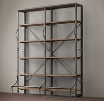 Iron Art Retro Solid Wood Shelf Shelves Shelving Multiple Layers Lockers Shelf Sub Display Show Shelf Living Room Partitions