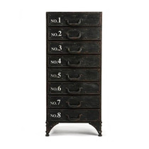 Retro Tin Bucket Cabinet Iron Cabinet American Industrial Wind LOFT Company Drawer A4 Paper Cabinet Containing Cabinet Locker