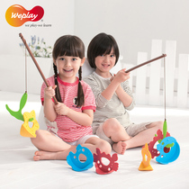 Taiwan Original Clothing WEPLAY Swing Fishing Fun Young Children Puzzle Toy Sensation Training Equipment Fishing Toys