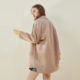 La Chapelle's Puella woolen coat women's spring new Korean version of the mid-length student Hepburn style double-sided