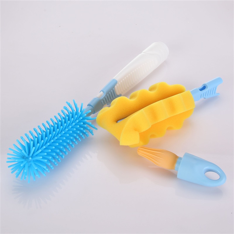 Bai Pro Multi-functional bottle Pattern Brush Sponge Silicone Bottle Brush Patter Brush 3 pieces EA08