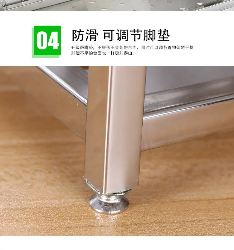 Giá treo bếp bằng thép không gỉ 304 2 tầng giá gia vị treo tường giá treo đồ dùng nhà bếp - Phòng bếp kệ gia vị