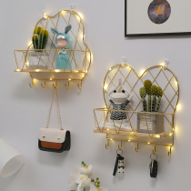 Non-perforated door hanging key storage hook Entrance creative wall decoration hanger Wall wall shelf