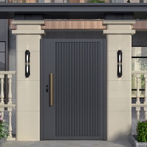 Simple style aluminum alloy courtyard door iron villa door garden shutter door stainless steel rural entrance courtyard door