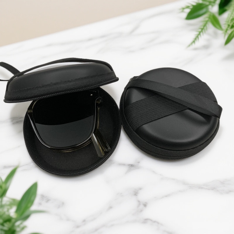 Folding Glasses Case, Pressure-Resistant Folding Sunglasses Case, Portable Folding Sunglasses Case