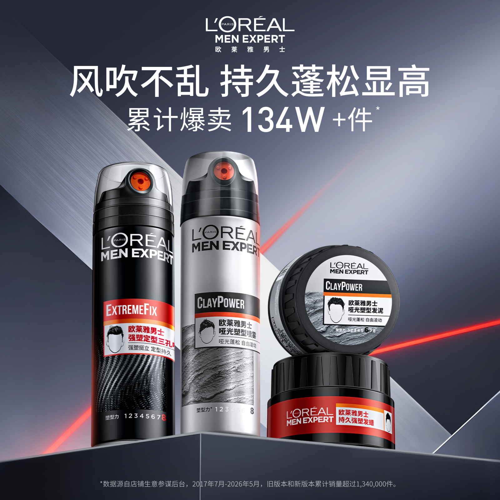 Палетка L'Oreal, матовая, воск, спрей для волос, длительный эффект, укладка