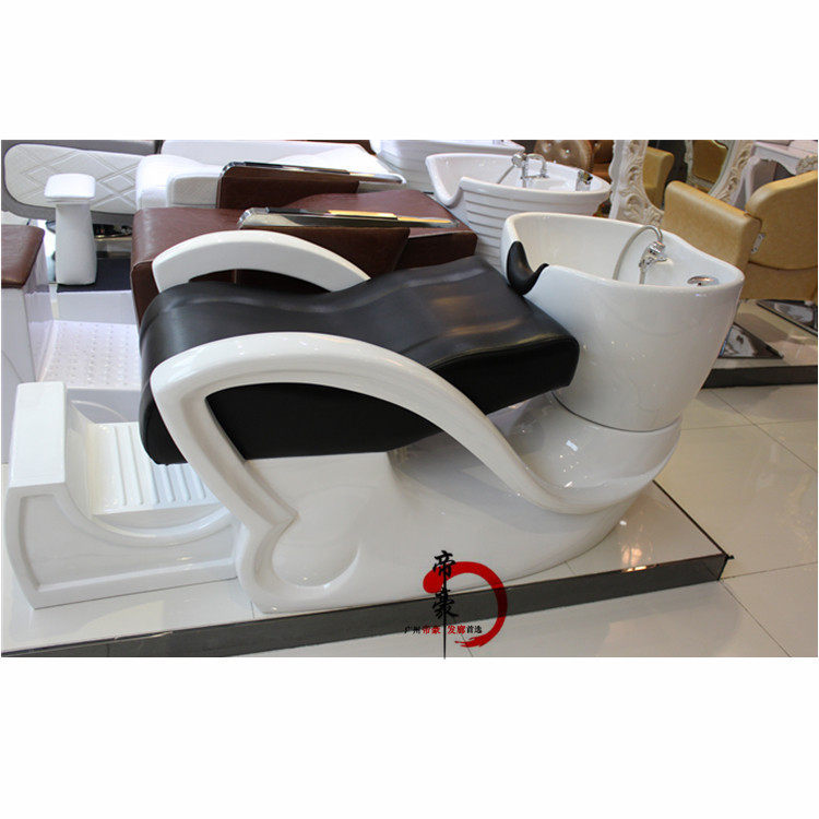Head washing bed Hairdreschshop Hair Salon Special Shampoo Bed Washing chair manufacturer Direct sales Flushing Water Bed Ceramic Basin Meme Bed