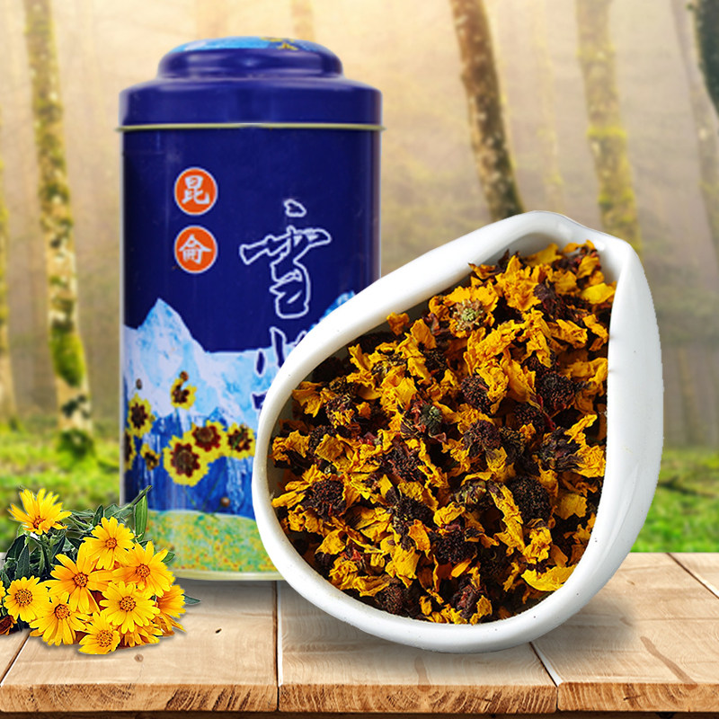 High altitude Kunlun Clenbulitian chamomile Chrysanthemum Throne Tibet Teryield Grade Kunshan Red Chrysanthemum Flowers non-Tianshan wild Chrysanthemum Flowers Tea