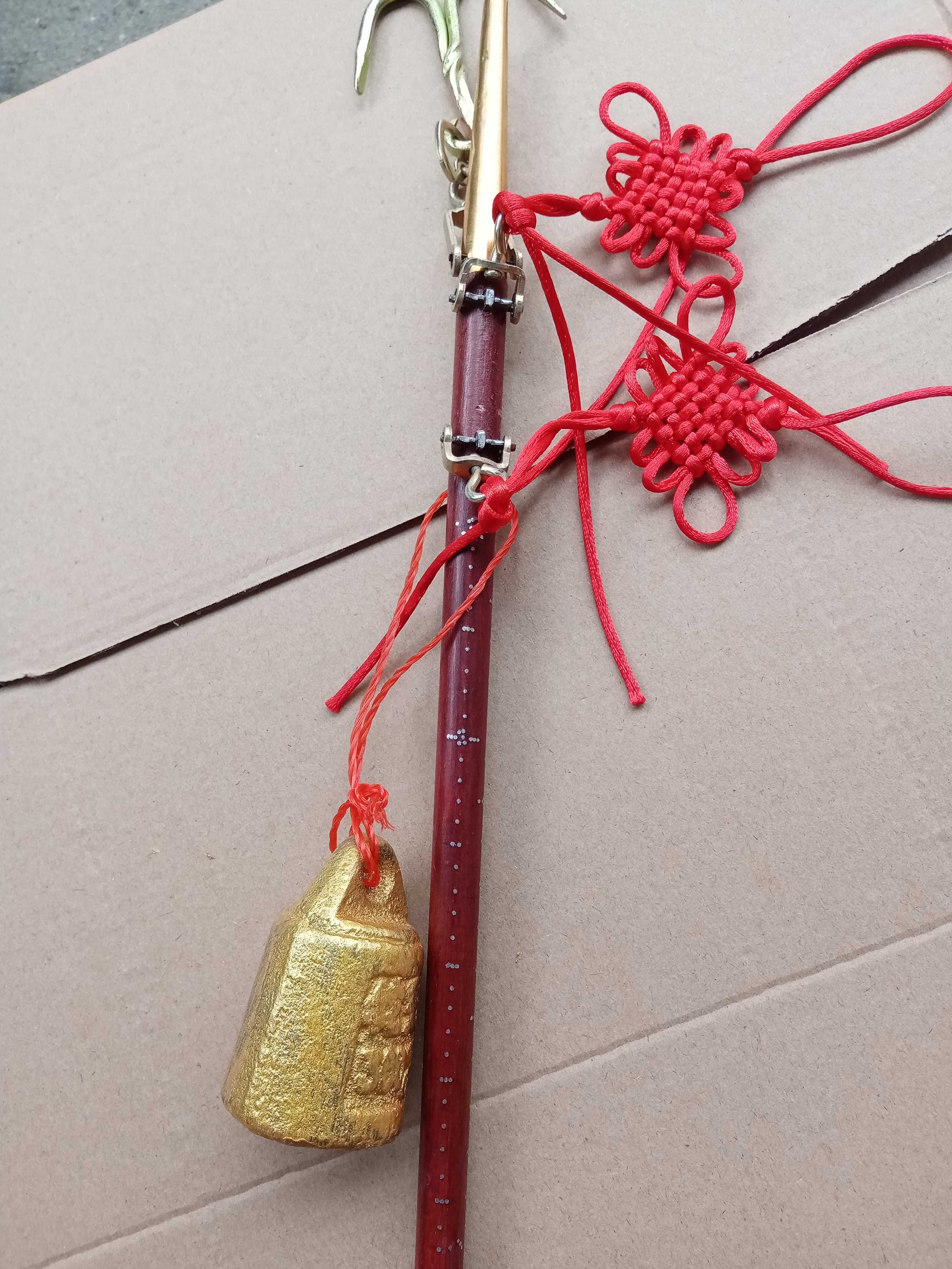 Wooden pole scale old-fashioned pole weighs 15 pounds to move housewarming new home supplies satisfactorily 45 cm long without closing