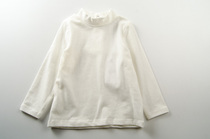 Foreign trade European and American baby girls spring and autumn pure cotton long-sleeved T-shirt small turtleneck top girls cute versatile bottoming shirt