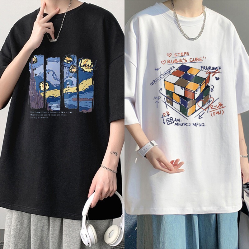 Pure Cotton Plus Size 150kg Short-Sleeve T-Shirt for Men, Summer Oversized Trendy Brand Loose Half-Sleeve Unisex Five-Quarter Sleeve Trendy Pure Cotton Plus Size 150kg Short-Sleeve T-Shirt for Men, Summer Oversized Trendy Brand Loose Half-Sleeve Unisex Five-Quarter Sleeve Trendy