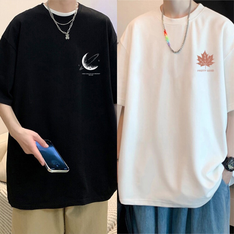 Plus-Size Pure Cotton Short-Sleeve Men's 2025 New Summer Style for Overweight Men, Extra Large 150kg Half-Sleeve Trendy Brand Loose T-Shirt