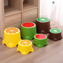 Cute fruit childrens stool creative plastic stool thickened small bench baby stools home footstool small stool