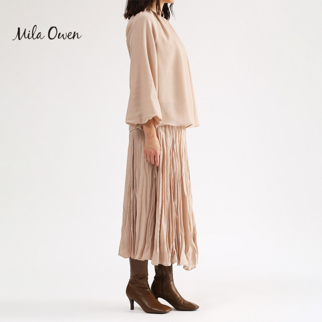 ຄົນອັບເດດ: ລະດູຮ້ອນ MilaOwen pleated ງ່າຍດາຍຄໍໄດ້ຕະຫຼອດ commuter ເທິງ skirt suit dress ສໍາລັບແມ່ຍິງ