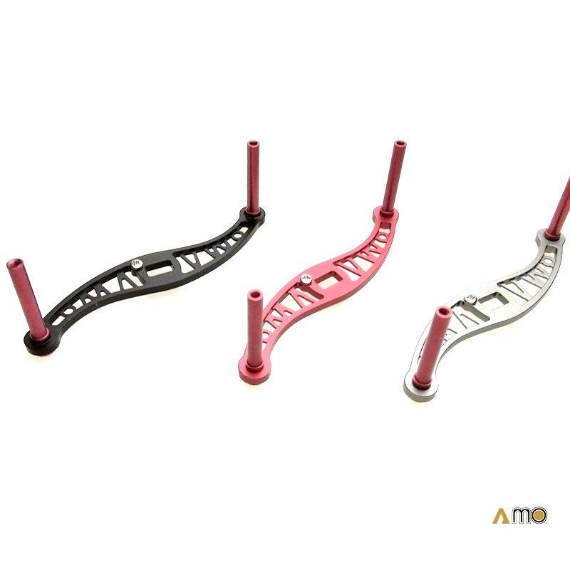 AMO drum wheel retro straight handle 80MM without grip pill fishing reel modified rocker fishing gear accessories
