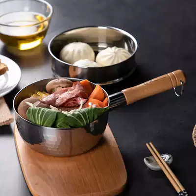 KANDA KANDA Snow Pot Japan original imported household stainless steel milk pot soup pot non-staple food pot cooking instant noodle pot