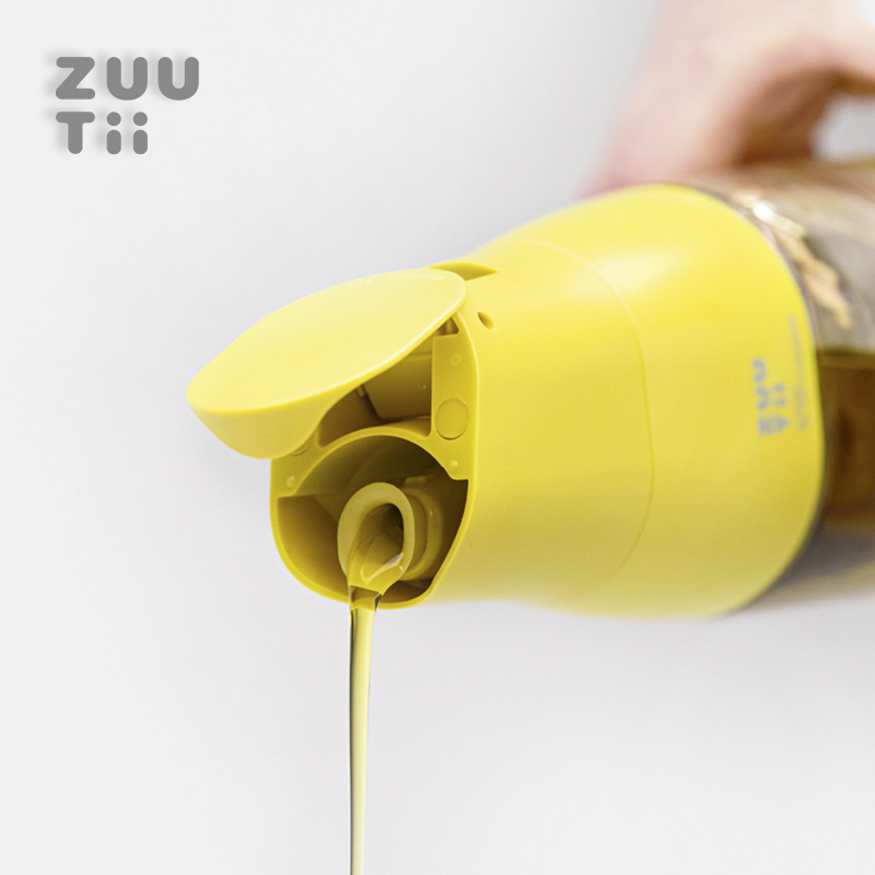 Canadian zuutii oil bottle gravity-opening oil pot automatic opening and closing glass oil-free kitchen household oil tank