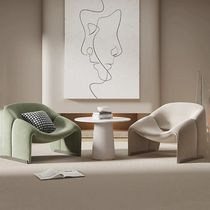 Nordic Cream Style Single Sofa Internet Celebrity Combination Reception Negotiation Sofa Chair Beauty Salon Hotel Reception Rest Area