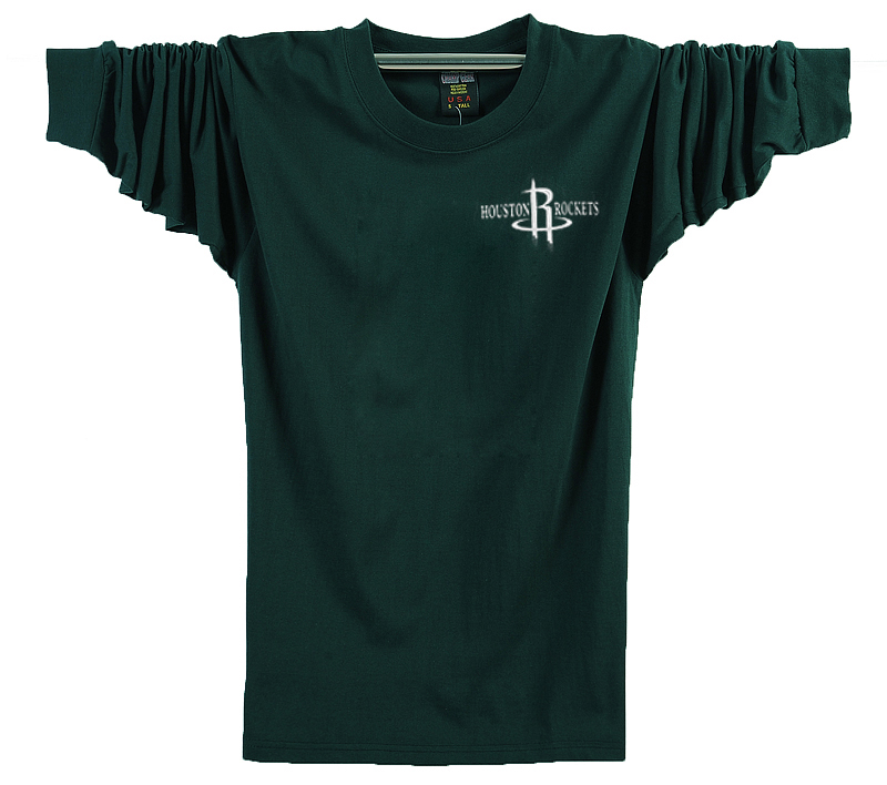 2016 new bông men cộng với phân bón XL dài tay T-Shirt đáy áo cộng với chất béo mùa thu quần áo áo phông nam đẹp