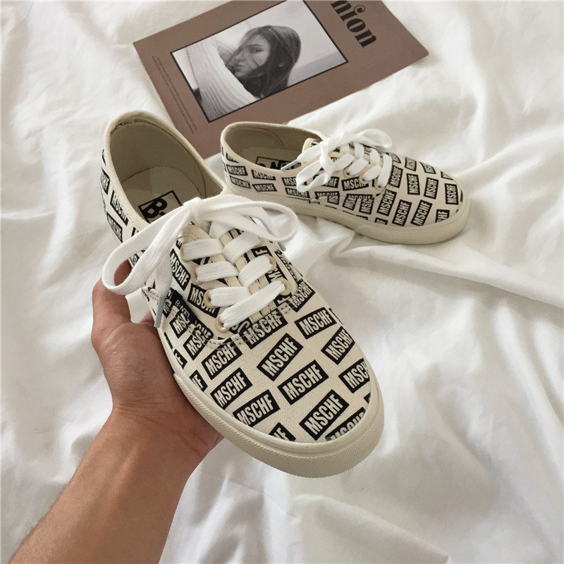 Giày của phụ nữ cổng gió siêu vải lửa giày phẳng retro giày sneaker nữ