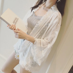 ເສື້ອ Chiffon shirt jacket summer ໃຫມ່ໄຂມັນ mm ບວກຂະຫນາດຂອງແມ່ຍິງ shawl ເຄື່ອງປັບອາກາດ cardigan ຫາດຊາຍ sun protection scheming top ສໍາລັບແມ່ຍິງ