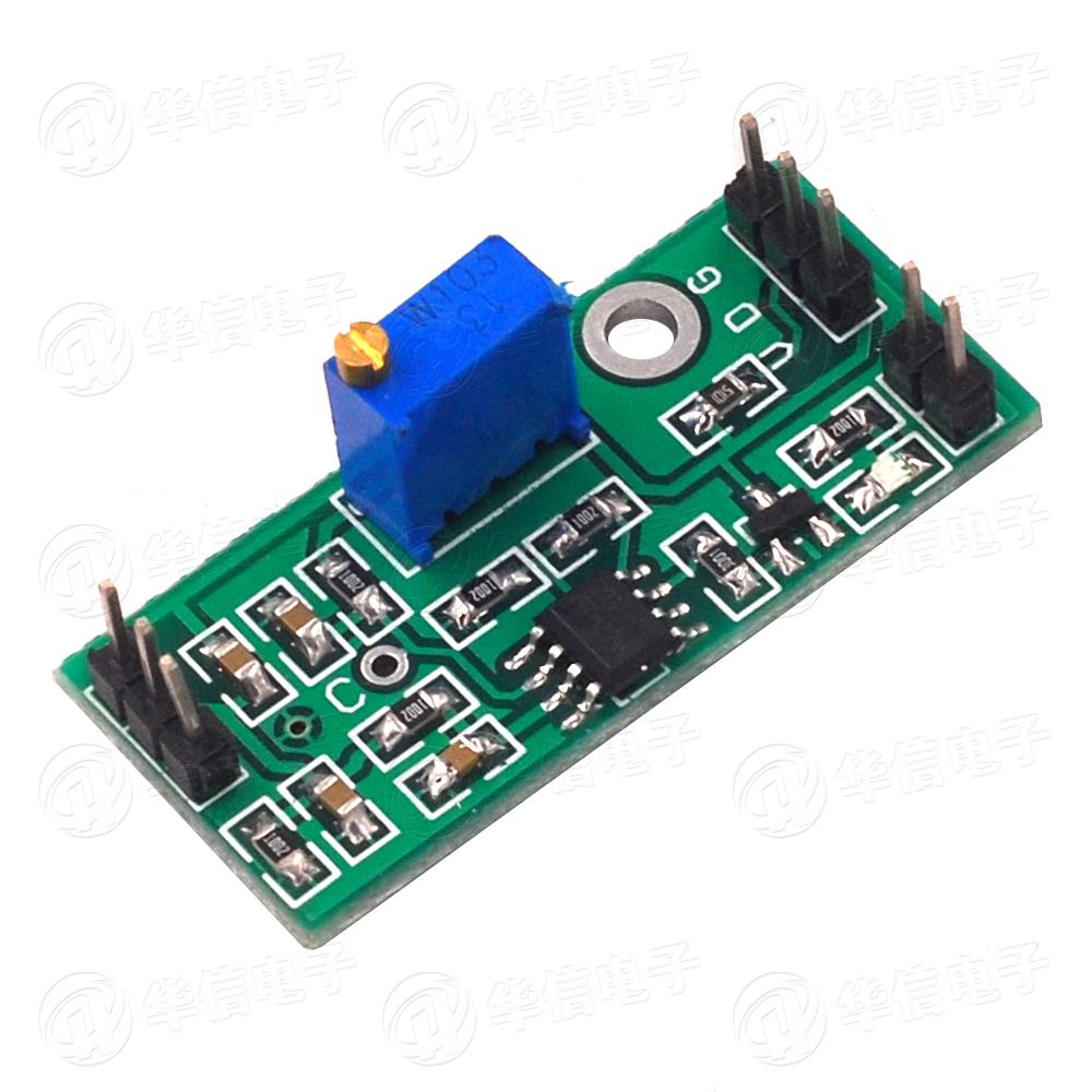 LM393 Voltage comparator module Adjustable precision signal waveform shaping High level dual output LED indication