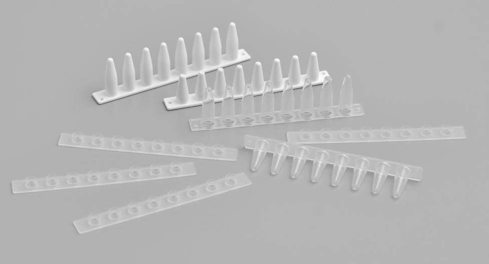 Real-time fluorescence quantitative PCR instrument is suitable for 0.1 ml transparent PCR eight-tube optical bottle cap 125 box