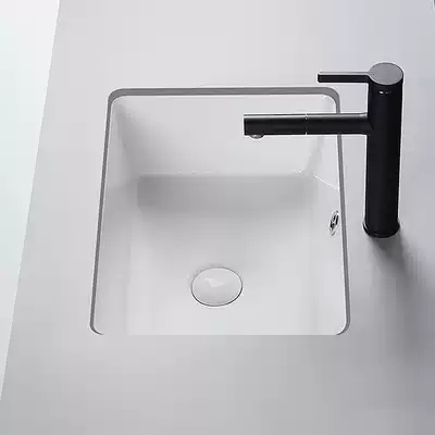 Lower Basin Square embedded basin washbasin washing basin cosmetic room ceramic basin wash basin 20 inch 16 inch 18 inch