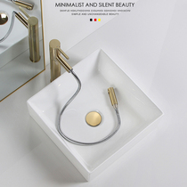 Square countertop basin ceramic wash basin balcony water basin small size washbasin small size diameter 400 300 wide