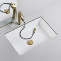 Ceramic counter under the basin square bottom embedded wash basin washbasin square flat bottom 17 inches 20 inches 24 inches 600 450