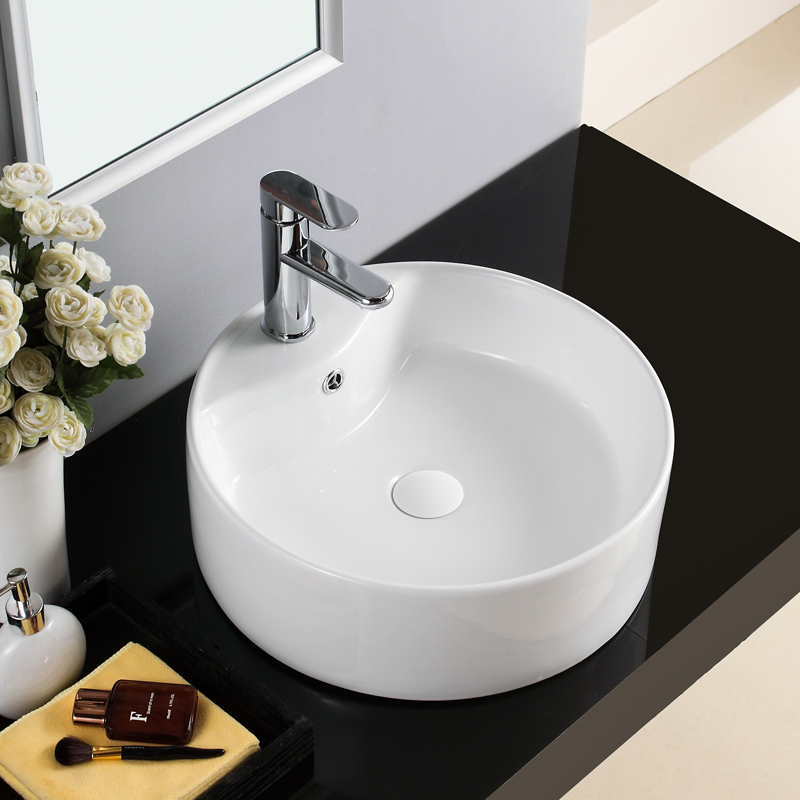 350 By 350 Round 350 Basin Balcony Water Basin Small ceramic washbasin washbasin small size diameter 35cm