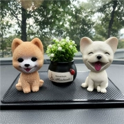 Đồ trang trí xe mô phỏng lắc đầu con chó con chó dễ thương búp bê trang trí sáng tạo trung tâm điều khiển xe ô tô cung cấp trang trí - Ô tô nội thất Accesseries