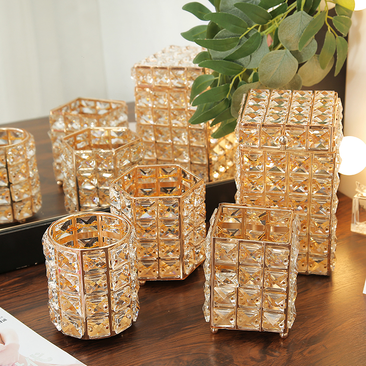 European crystal drill brush barrel nail brush tool box makeup brush dust brush comb eye shadow pen eyebrow pen finishing box