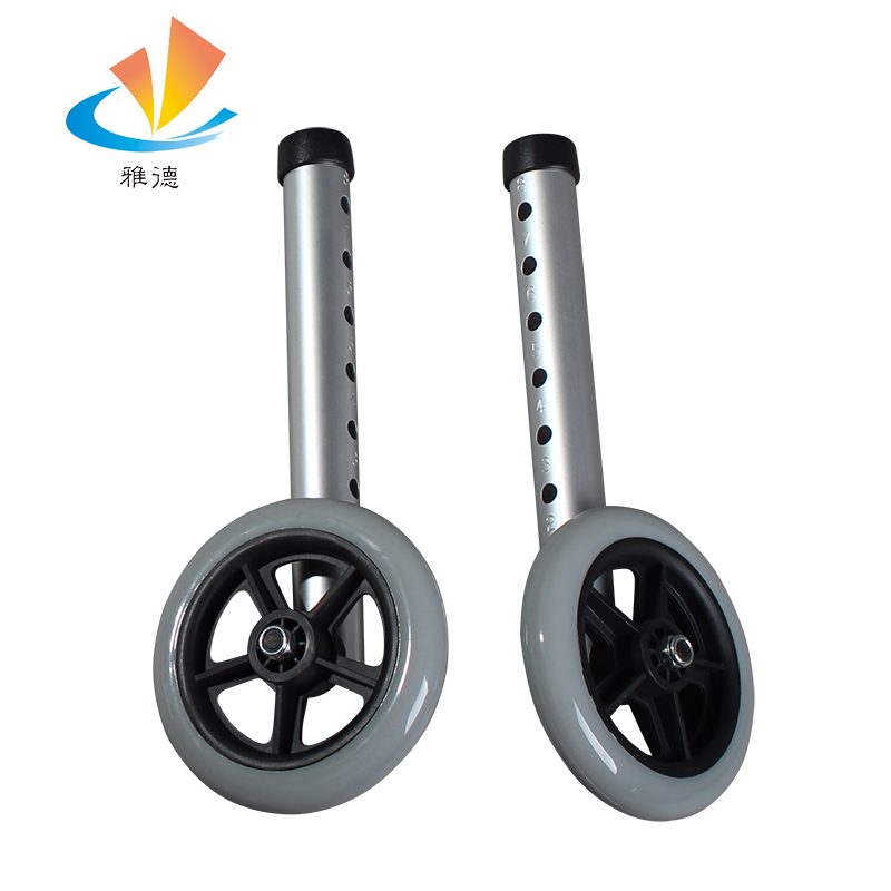 Walker with wheel foot tube wheel set diameter 28 6MM pair