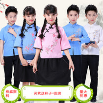 Childrens tunic boys and girls May 4 youth wear Republic style student wear big chorus stage recitation performance costume