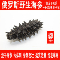 Russian sea cucumber Wild sea cucumber 80 head light dried sea cucumber Imported sea cucumber two red ginseng 50g foot dried sea cucumber