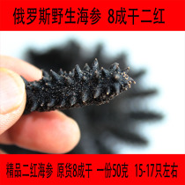 Russian sea cucumbers Wild sea cucumbers Imported sea cucumbers 80% dried sea cucumbers Light dried sea cucumbers original goods 150 heads 50 grams