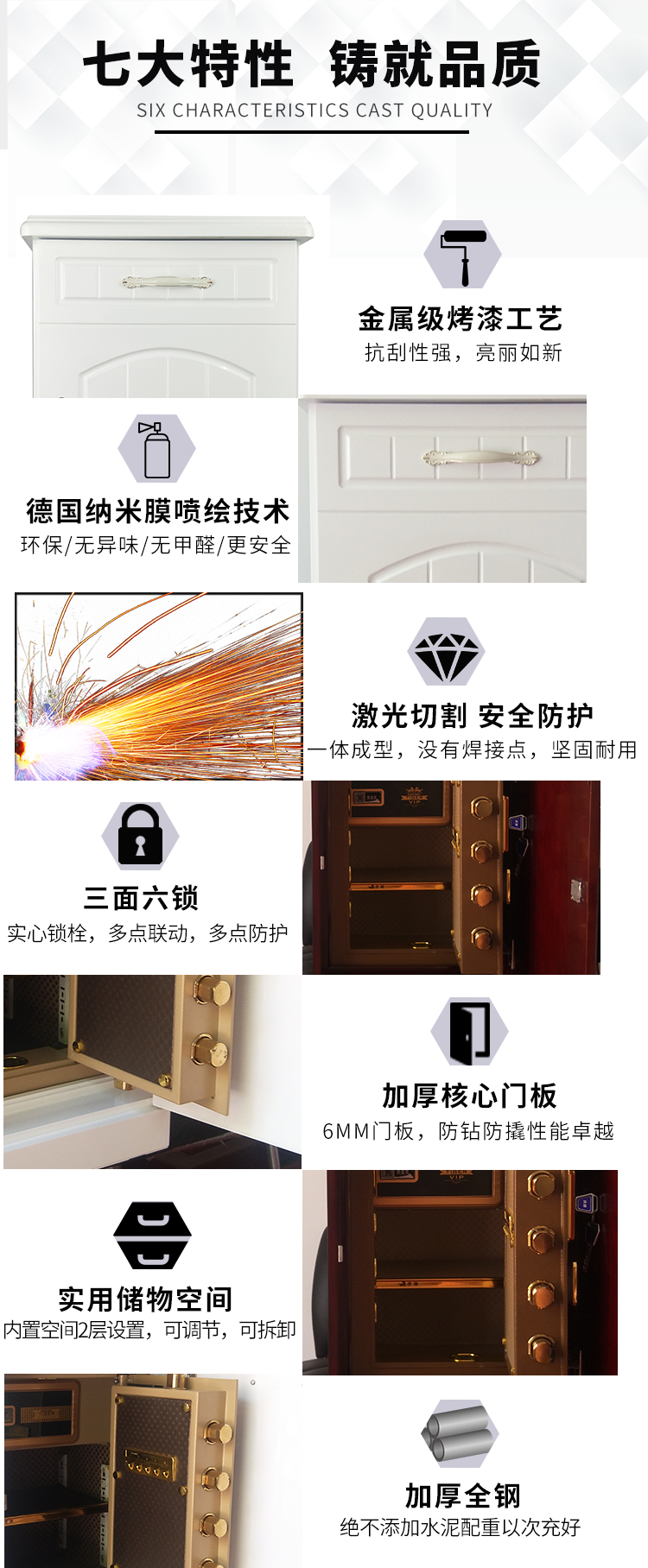 Tiger an toàn nhà vô hình đầu giường bàn nhỏ ẩn gia đình an toàn dấu vân tay chống trộm hộp mật khẩu