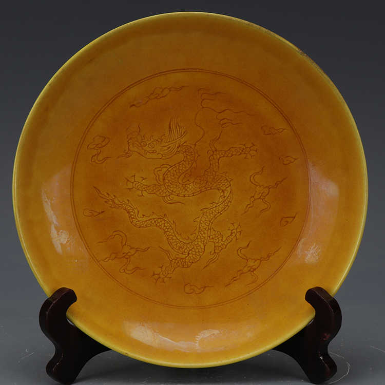 中国 染付 鶴鹿紋碗 大明弘治年製銘 送料込み250227 大明