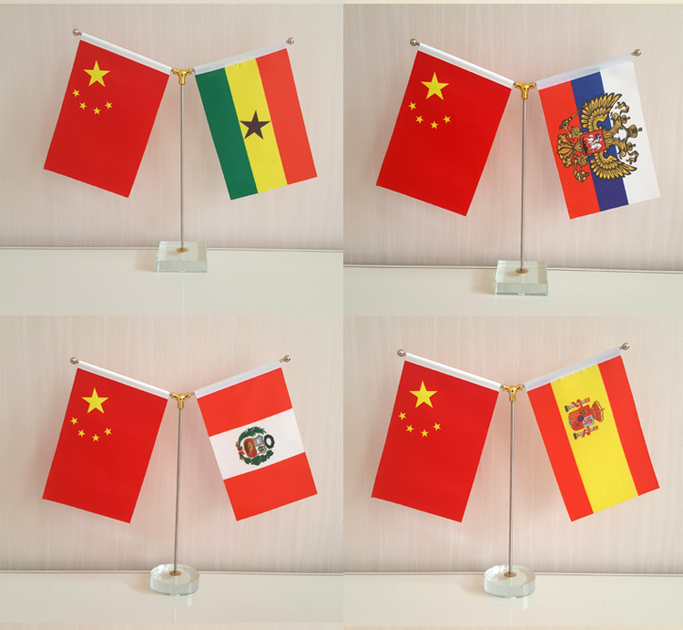 Pha lê cơ sở kiểu chữ Y cột cờ phòng hội nghị bàn máy tính để bàn cờ cờ trang trí cờ nhỏ cờ đảng cờ đỏ - Trang trí nội thất các đồ trang trí nhà bếp