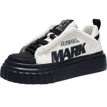 Mark Huafei mens shoes 2024 summer new thick-soled heightening mens casual shoes trendy brand high-end canvas shoes