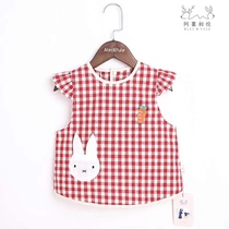 Baby eat bib children summer autumn thin cotton sleeveless waterproof overcoat anti-dirty artifact baby rice hood protector