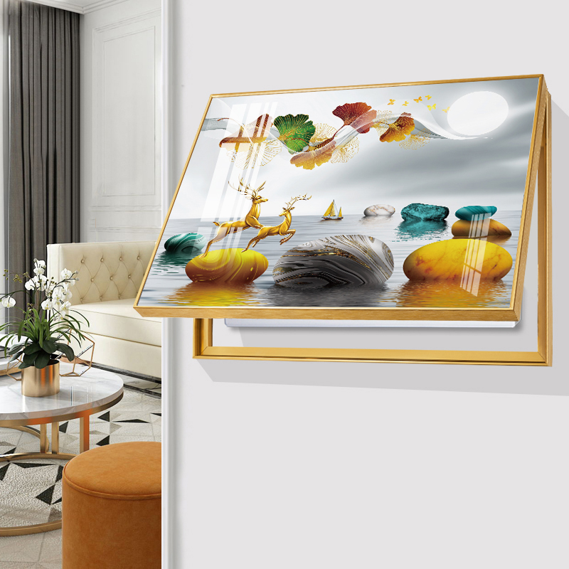 Electric Meter Box Decoration Painting Free Punch Modern Brief Distribution Box Shelter Box Light Lavish Living Room Strength Electric Box Switch Box