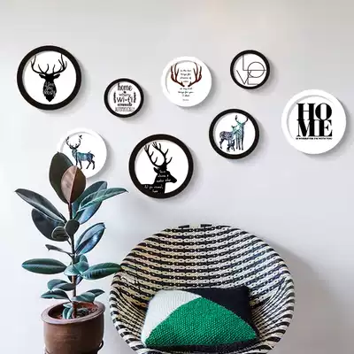 Baby photo wall hipster photo frame decoration wall children's room Cartoon Cartoon personality combination Photo Wall