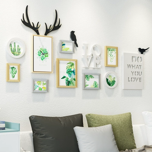 Фото стена украшение гостиной фото стена висят скандинавской фоновой стена творческая индивидуальность