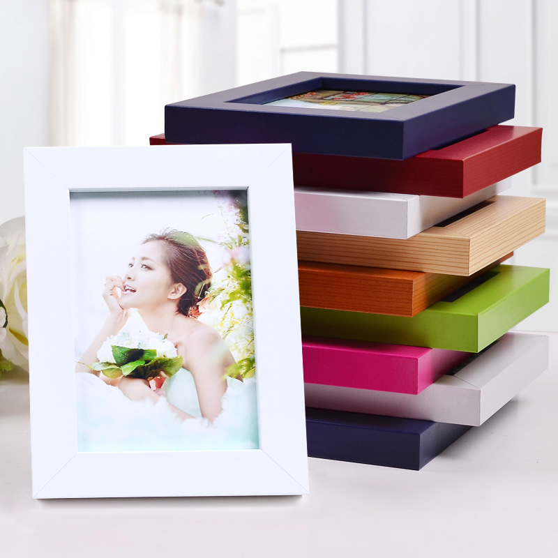 Creative photo frame hanging wall 7 inches 5 inches 10 inch 6 * 12 inch minimalist wedding photo frame with heart combinations DIY photo frame