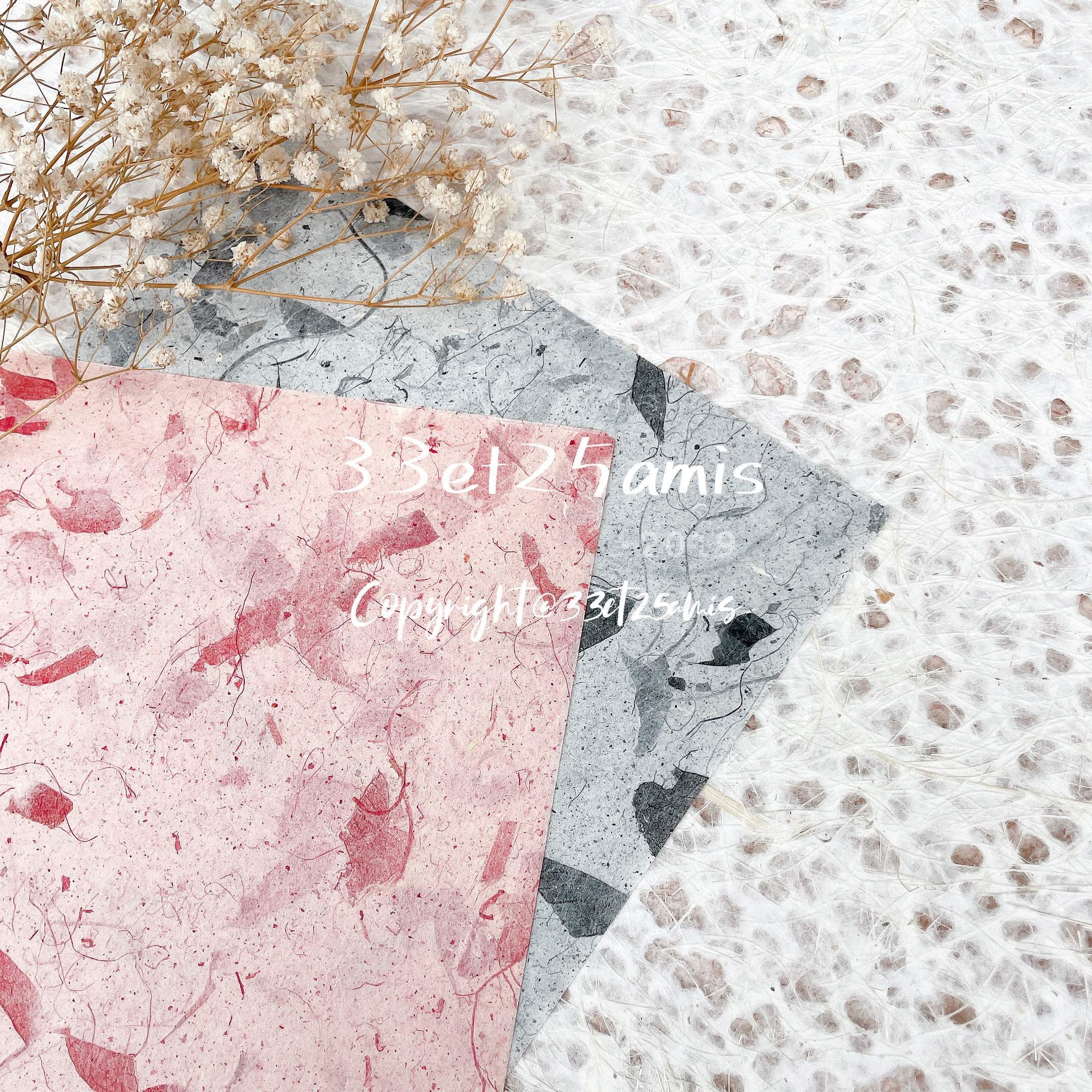 33et25amis) Imported Handmade Mulberry Paper (Onion Paper) Hands Account Paper Special Paper