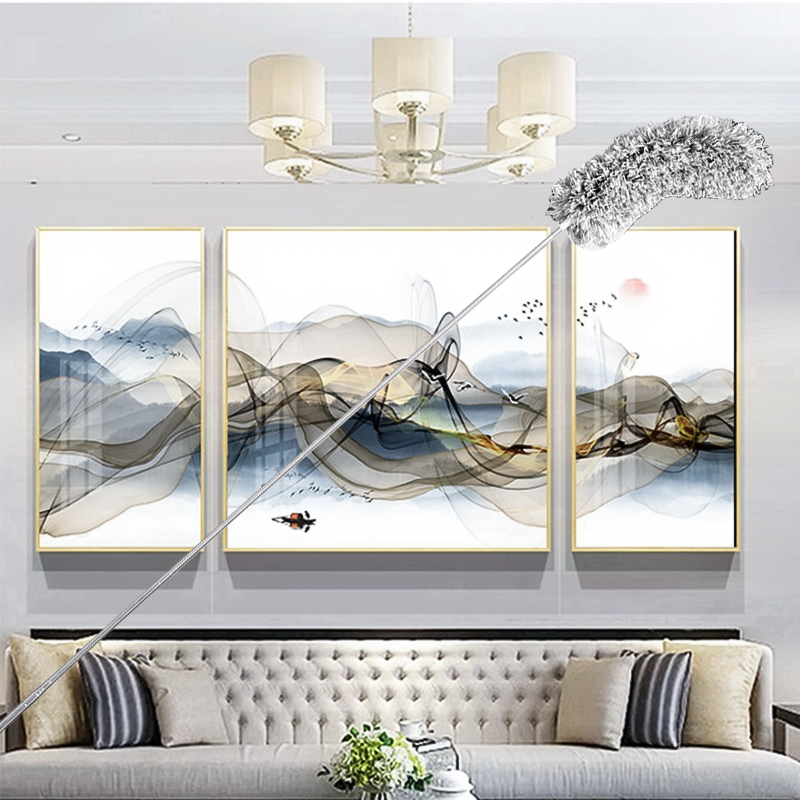 Feather duster electrostatic adsorption dust removal dust sweeping household retractable roof cobweb ceiling cleaning artifact