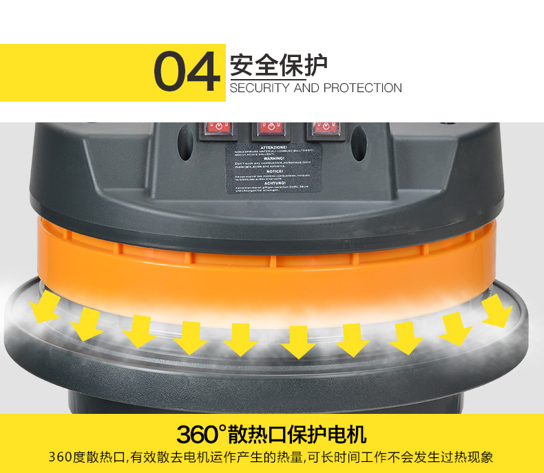 máy lau nhà thông minh xiaomi Jiamei BF585-3 Máy hút bụi gia đình Jieba mạnh mẽ rửa xe công suất cao xưởng công nghiệp thương mại xưởng 3000W - Máy hút bụi máy hút bụi ryobi
