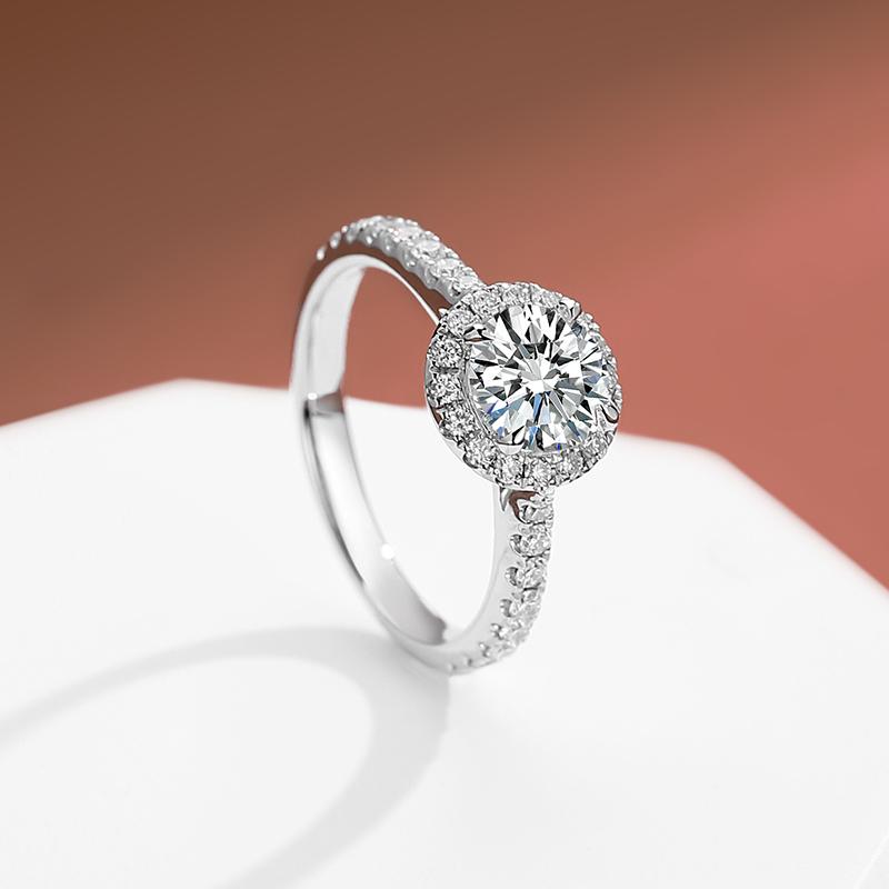 💍琦梵18K金培育钻石求婚钻戒:轻奢之选💎-手饰-淘宝好物网
